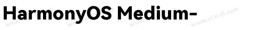 HarmonyOS Medium字体转换